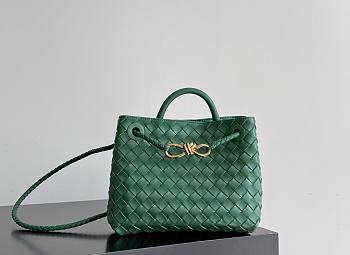 Bottega Veneta Small Andiamo Intrecciato Green - 25x20x10cm