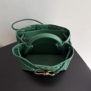 Bottega Veneta Small Andiamo Intrecciato Green - 25x20x10cm - 3