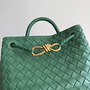 Bottega Veneta Small Andiamo Intrecciato Green - 25x20x10cm - 2