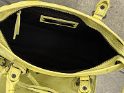 Balenciaga Le City Bag Small in Yellow Arena Lambskin - 30x19x9.6cm - 3