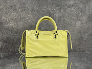 Balenciaga Le City Bag Small in Yellow Arena Lambskin - 30x19x9.6cm - 5