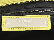 Balenciaga Le City Bag Small in Yellow Arena Lambskin - 30x19x9.6cm - 6