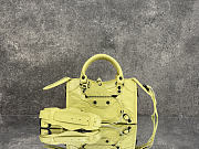 Balenciaga Le City Bag Mini in Yellow Arena Lambskin 27961 - 23.8x16x6.3cm - 1