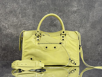 Balenciaga Le City Bag Medium in Yellow Arena Lambskin 27963 - 38.5x24x15cm