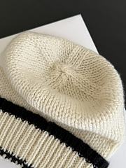Chanel Cloche Beanie in White Cashmere - 6