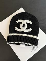 Chanel Cloche Beanie in Black Cashmere - 1