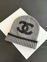 Chanel Cloche Beanie in Gray Cashmere - 1
