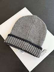 Chanel Cloche Beanie in Gray Cashmere - 5