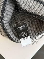 Chanel Cloche Beanie in Gray Cashmere - 6