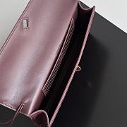 Bottega Veneta Andiamo Clutch Intrecciato Suede Leather Deep Mahogany - 31x13x3cm - 3