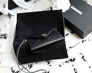 Chanel Charm Envelope Card Case Black - 6
