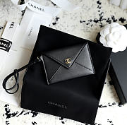 Chanel Charm Envelope Card Case Black - 4