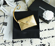 Chanel Charm Envelope Card Case Gold - 1