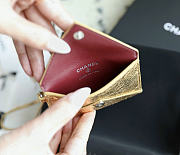 Chanel Charm Envelope Card Case Gold - 6
