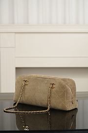 Chanel Suede Calfskin & Gold-Tone Metal Dark Beige - 33x15x10cm - 3