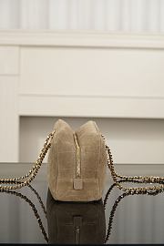 Chanel Suede Calfskin & Gold-Tone Metal Dark Beige - 33x15x10cm - 6