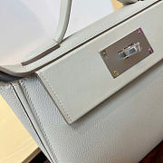 Hermes Mini 24/24 Bag and Swift Silver Hardware White - 24cm - 4