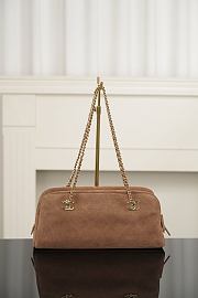Chanel Suede Calfskin & Gold-Tone Metal Camel - 33x15x10cm - 3
