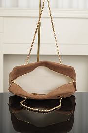 Chanel Suede Calfskin & Gold-Tone Metal Camel - 33x15x10cm - 2