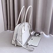 Miumiu Vivant Leather Bag Chalk White 5BB199 - 32x19.5x11cm - 2