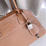 Miumiu Vivant Leather Bag Caramel 5BB199 - 32x19.5x11cm - 6