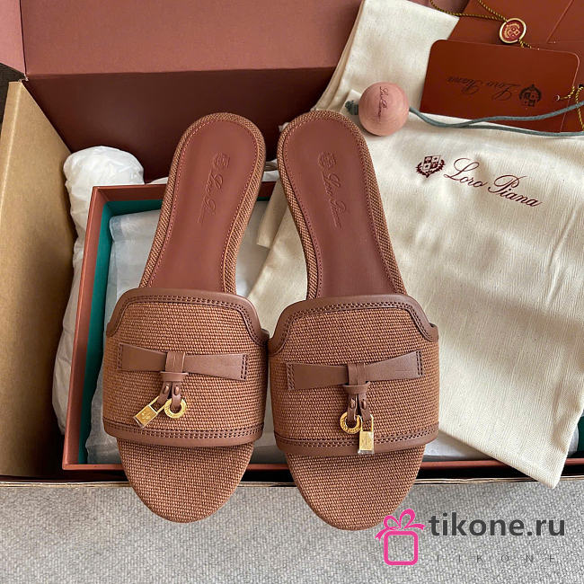 Loro Piana Summer Charms Sandal Cotton Colour Vicuna (E0HN) - 1