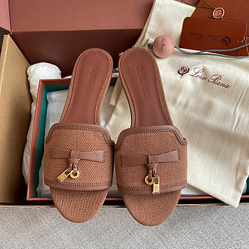Loro Piana Summer Charms Sandal Cotton Colour Vicuna (E0HN)