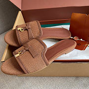 Loro Piana Summer Charms Sandal Cotton Colour Vicuna (E0HN) - 6