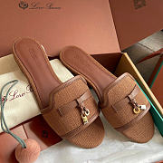 Loro Piana Summer Charms Sandal Cotton Colour Vicuna (E0HN) - 5