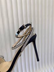 Mach&Mach Double Bow Satin Sandals Black 95mm - 5