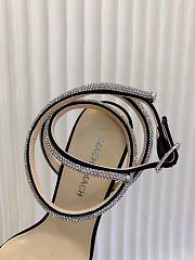 Mach&Mach Double Bow Satin Sandals Black 95mm - 2