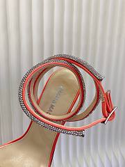 Mach&Mach Double Bow Satin Sandals Orange 95mm - 2
