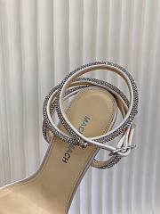 Mach&Mach Double Bow Satin Sandals White 95mm - 3