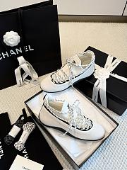 Chanel Sneakers Lambskin & Mixed Fibers White G47411 - 5