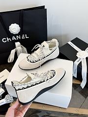 Chanel Sneakers Lambskin & Mixed Fibers White G47411 - 4