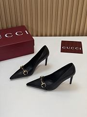 Gucci Donna Pump Black Leather 80mm - 6