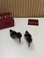Gucci Donna Pump Black Leather 80mm - 5