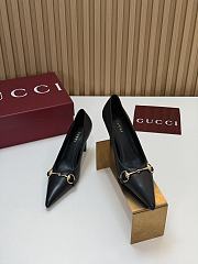 Gucci Donna Pump Black Leather 80mm - 4
