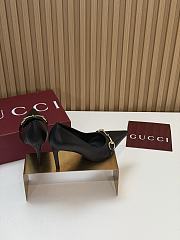 Gucci Donna Pump Black Leather 80mm - 3