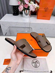 Hermes Izmir Sandal Epsom Calfskin Etoupe  - 5