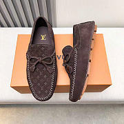 LV Driver Moccasin Suede Calf Leather Brown - 4