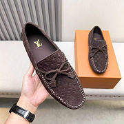 LV Driver Moccasin Suede Calf Leather Brown - 3