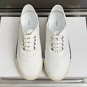 Celine Alan Sneaker In Canvas And Suede Calfskin White - 5
