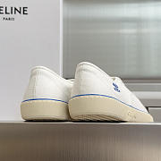 Celine Alan Sneaker In Canvas And Suede Calfskin White - 2