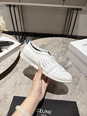 Celine Soft Sneaker In Stretch Lambskin, Suede Calfskin And Lambskin White - 1