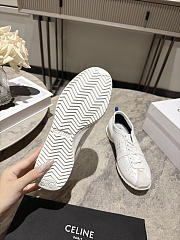Celine Soft Sneaker In Stretch Lambskin, Suede Calfskin And Lambskin White - 6