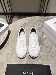 Celine Soft Sneaker In Stretch Lambskin, Suede Calfskin And Lambskin White - 2