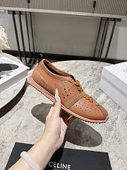 Celine Soft Sneaker In Stretch Lambskin, Suede Calfskin And Lambskin Brown - 1