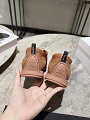 Celine Soft Sneaker In Stretch Lambskin, Suede Calfskin And Lambskin Brown - 6