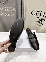 Celine Macaron Mule In Goatskin Black - 6